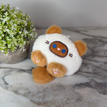 Load image into Gallery viewer, Keychain - Pom Pom Fuzzy Cat Paw Squeeker
