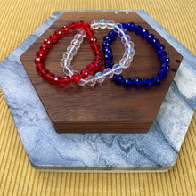 Load image into Gallery viewer, Bracelet - Fourth of July - Medium Sized Bead Set Red, White, &amp; Blue
