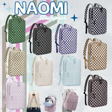 Load image into Gallery viewer, The Naomi Backpack - Checker - PREORDER closes 8/26
