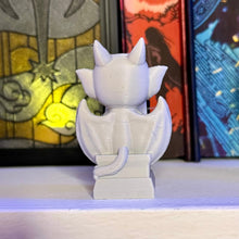 Load image into Gallery viewer, 3d Printed Cute Gargoyle Reading a Book Bookshelf Decor

