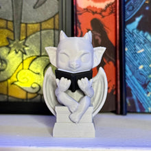 Load image into Gallery viewer, 3d Printed Cute Gargoyle Reading a Book Bookshelf Decor
