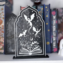 Load image into Gallery viewer, 3d Printed Fourth Wing Inspired Sign with Stand
