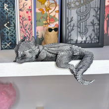Load image into Gallery viewer, 3d Printed Sleeping Dragon Bookshelf Decoration
