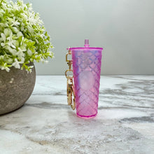 Load image into Gallery viewer, Keychain - Studded Tumbler - Pink + Lavender Mermaid
