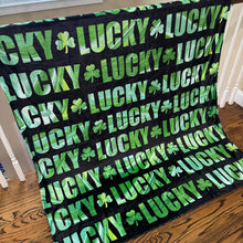 Load image into Gallery viewer, Blanket - St. Patrick’s Day - Lucky Shamrock
