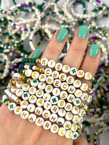 St. Patrick's Day Bead Bracelet