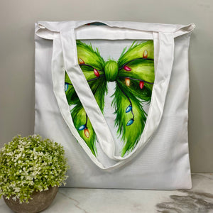 Tote Bag - Christmas - #31 - Green Bow