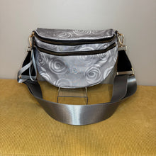 Load image into Gallery viewer, The Roni Nylon Crossbody - Grey Swirl Roses
