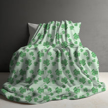 Load image into Gallery viewer, Blanket - St. Patrick’s Day - Shamrocks On Green
