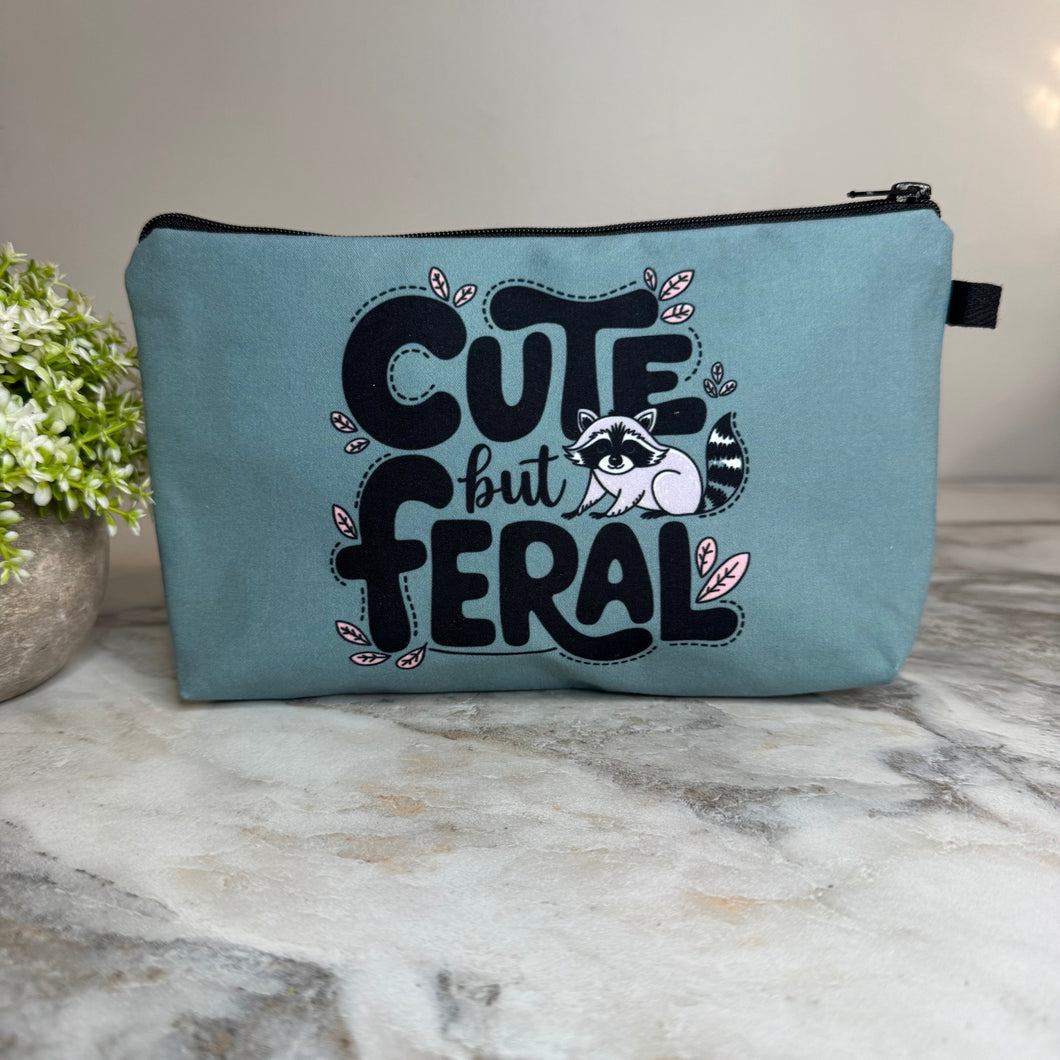 Pouch - Raccoon Cute But Feral