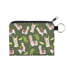 Load image into Gallery viewer, Mini Pouch - Green Llama
