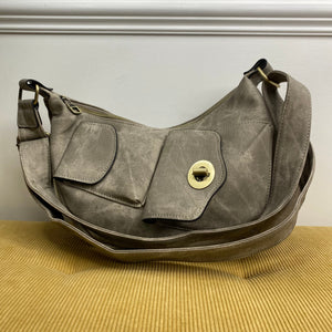 Olivia Hobo Bag - Denim Suede