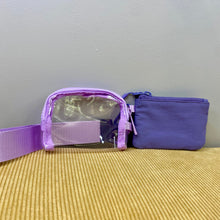 Load image into Gallery viewer, Nylon + Clear Wristlet Double Mini Wallet Set
