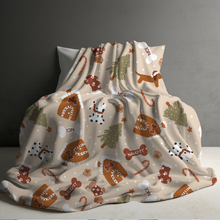 Load image into Gallery viewer, Blanket Christmas #42 - Dog Naughty Nice - PREORDER
