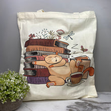 Load image into Gallery viewer, Tote Bag - Sleepy Cats &amp; Books - #8
