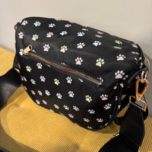Load image into Gallery viewer, The Roni Nylon Crossbody - Paw Print Pastel
