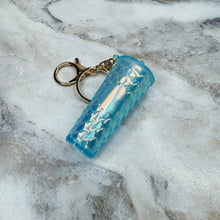 Load image into Gallery viewer, Keychain - Studded Tumbler - Blue Mermaid
