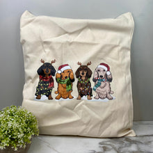 Load image into Gallery viewer, Tote Bag - Christmas - Dachshund
