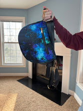 Load image into Gallery viewer, The Roni Nylon Crossbody - Blue Green Purple Galaxy
