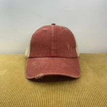 Load image into Gallery viewer, Hat - Criss Cross Ponytail - Burnt Orange
