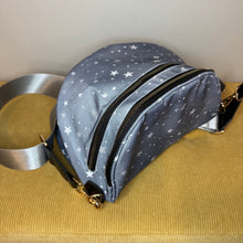 Load image into Gallery viewer, The Roni Nylon Crossbody - Grey Stars
