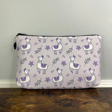 Load image into Gallery viewer, Pouch - Purple Llamas
