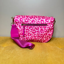 Load image into Gallery viewer, The Roni Nylon Crossbody - Animal Print Hot Pink
