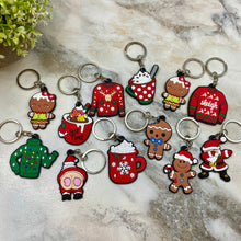 Load image into Gallery viewer, Keychain - Silicone - Large Christmas
