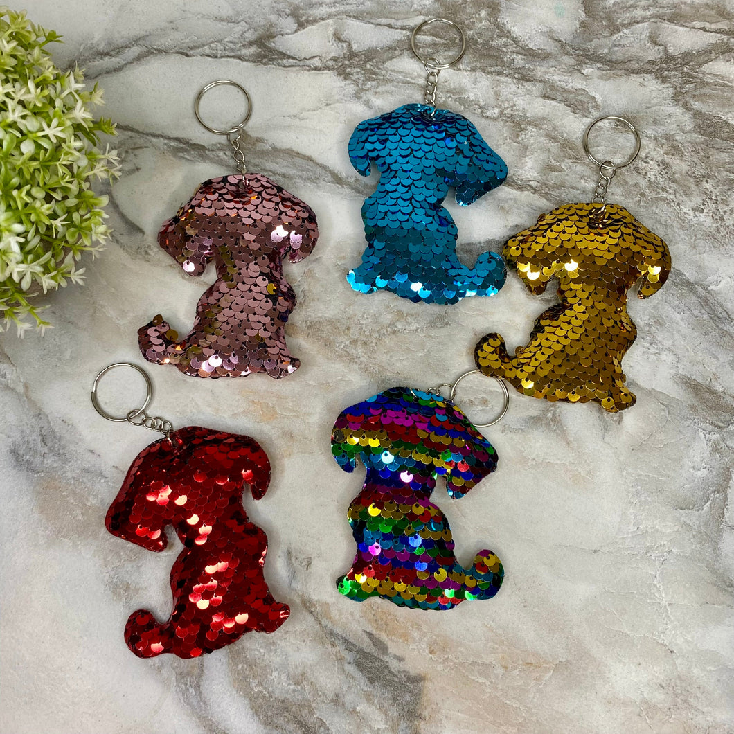 Keychain - Sequin Dog