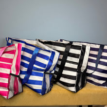 Load image into Gallery viewer, Tote Bag - Summer Stripes - Black
