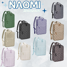 Load image into Gallery viewer, The Naomi Backpack - Checker - PREORDER closes 8/26
