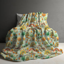 Load image into Gallery viewer, Blanket - St. Patrick’s Day - Clay Unicorn Rainbow Clover
