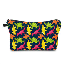 Load image into Gallery viewer, Pouch - Dino Dinosaur Red Green Yellow
