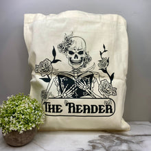 Load image into Gallery viewer, Tote Bag - Skeleton Books - #2
