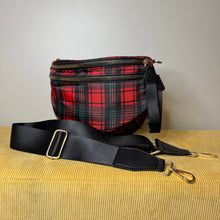 Load image into Gallery viewer, The Roni Nylon Crossbody - Red Plaid
