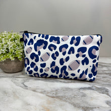 Load image into Gallery viewer, Pouch - Football Animal Print Navy Grey
