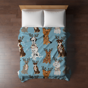 Blanket - Christmas - Dog Blue - PREORDER