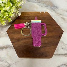 Load image into Gallery viewer, Keychain - Tumbler - Darker Pink
