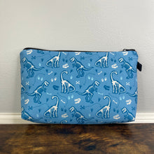 Load image into Gallery viewer, Pouch - Dino Skeleton Blue
