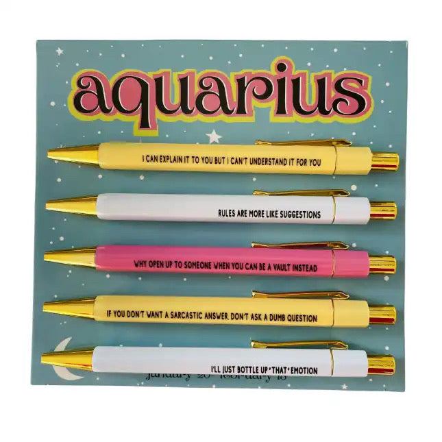 Pen Set - Aquarius - PREORDER 11/14-11/17