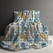 Load image into Gallery viewer, Blanket - Easter - Plaid Bunny
