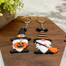 Load image into Gallery viewer, Keychain - Silicone - Halloween Gnome
