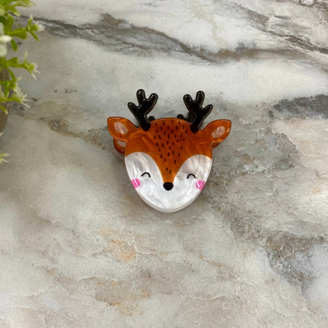 Hair Clip - Christmas - Reindeer