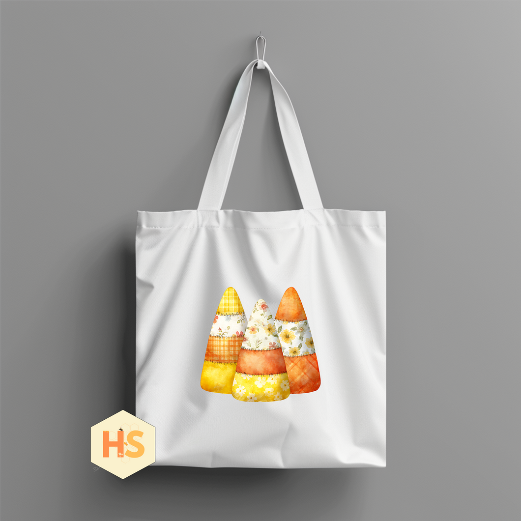 Tote Bag - Quilted Candy Corn - PREORDER 8/10-8/13
