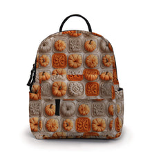 Load image into Gallery viewer, Mini Backpack - Knit Pumpkin
