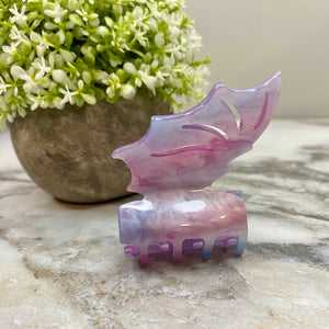 Hair Clip - Purple Bat