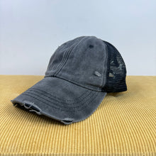 Load image into Gallery viewer, Hat - Charcoal Black Snapback
