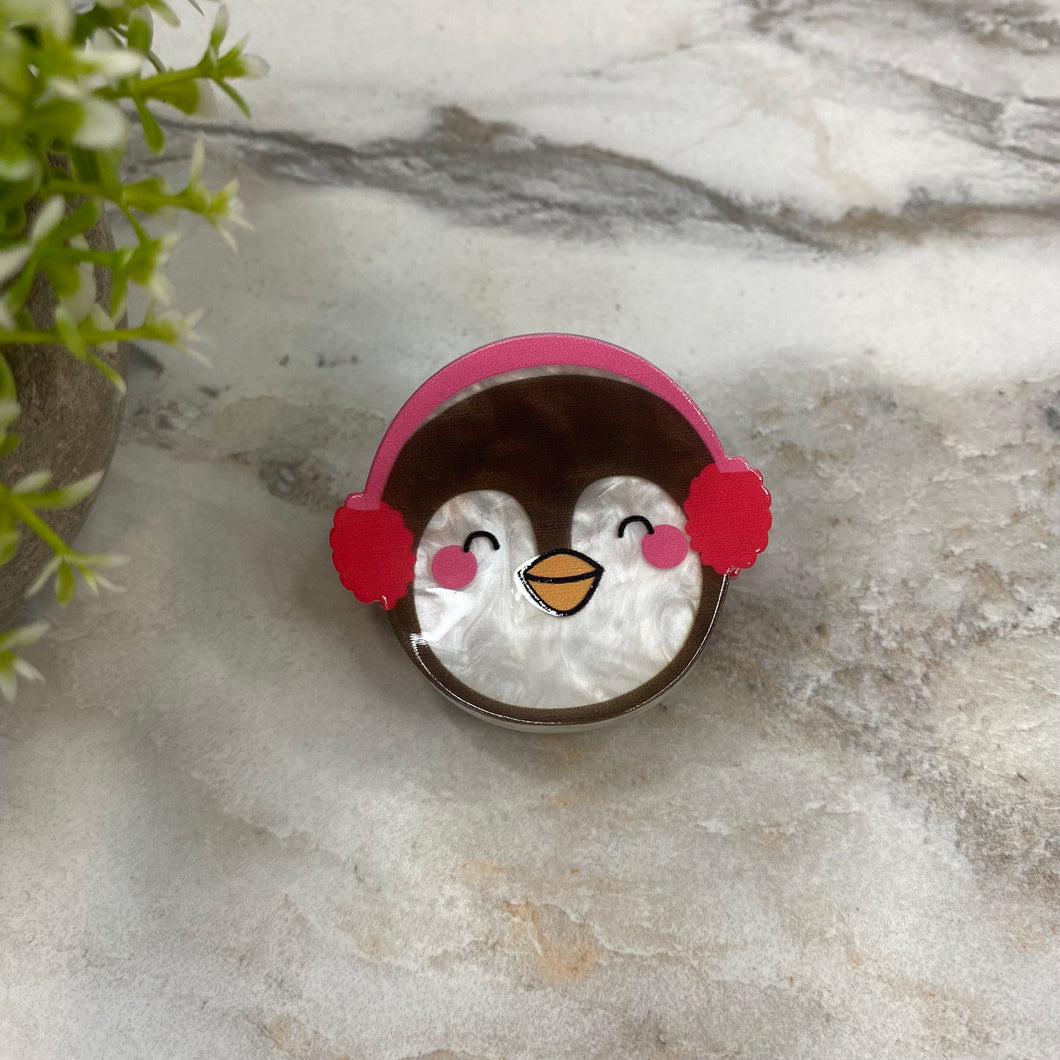 Hair Clip - Christmas - Winter Penguin