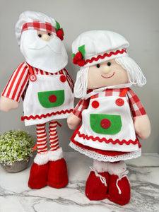 Telescopic Standing Christmas Decor - Santa & Mrs Claus