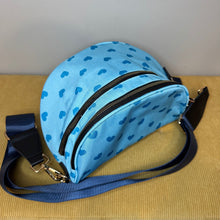 Load image into Gallery viewer, The Roni Nylon Crossbody - Light Blue Hearts
